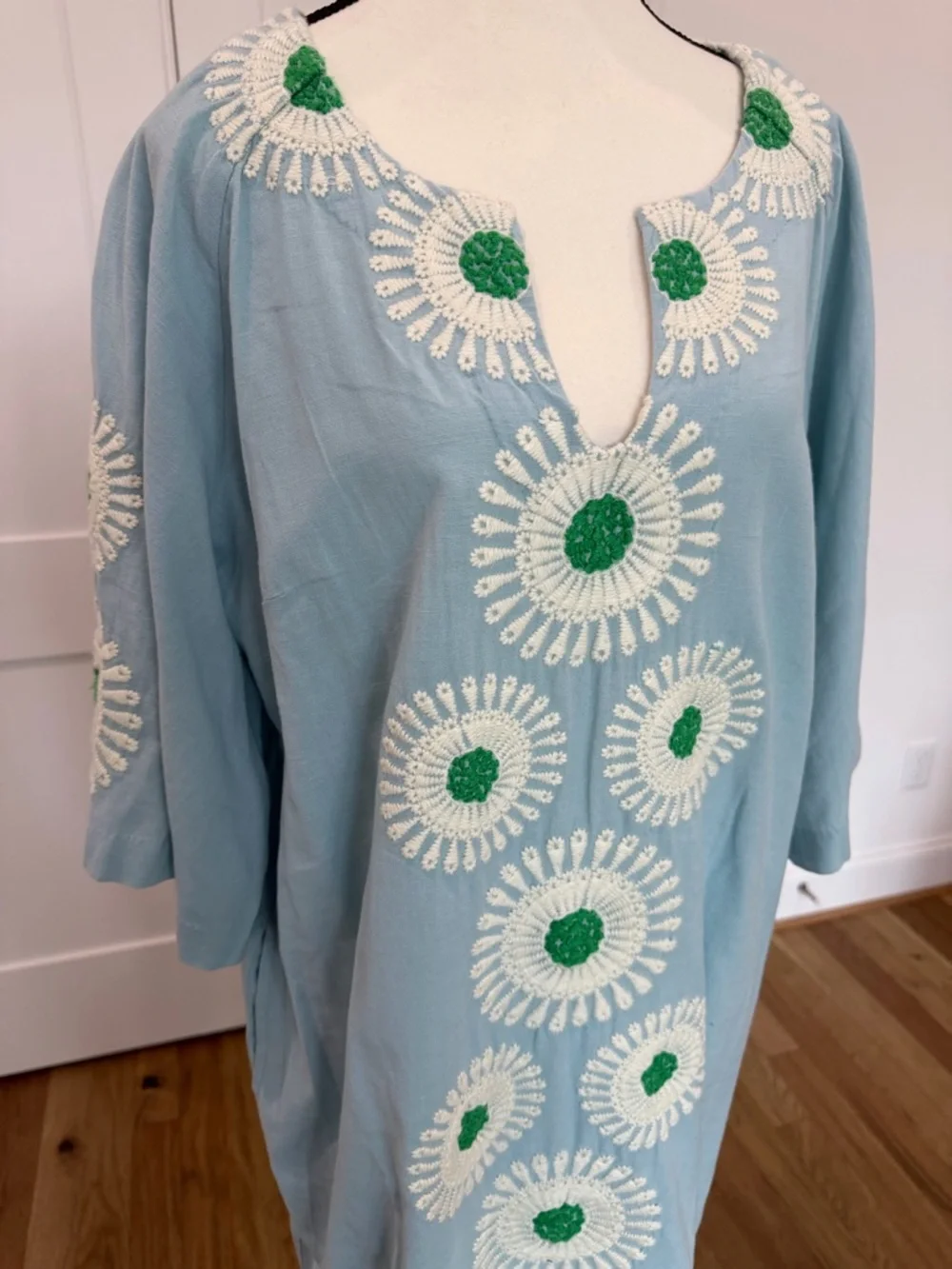 🌸 NWT - Frances Valentine Aster Maxi Caftan Dress - Size 1X 🌸 - Picture 4 of 15